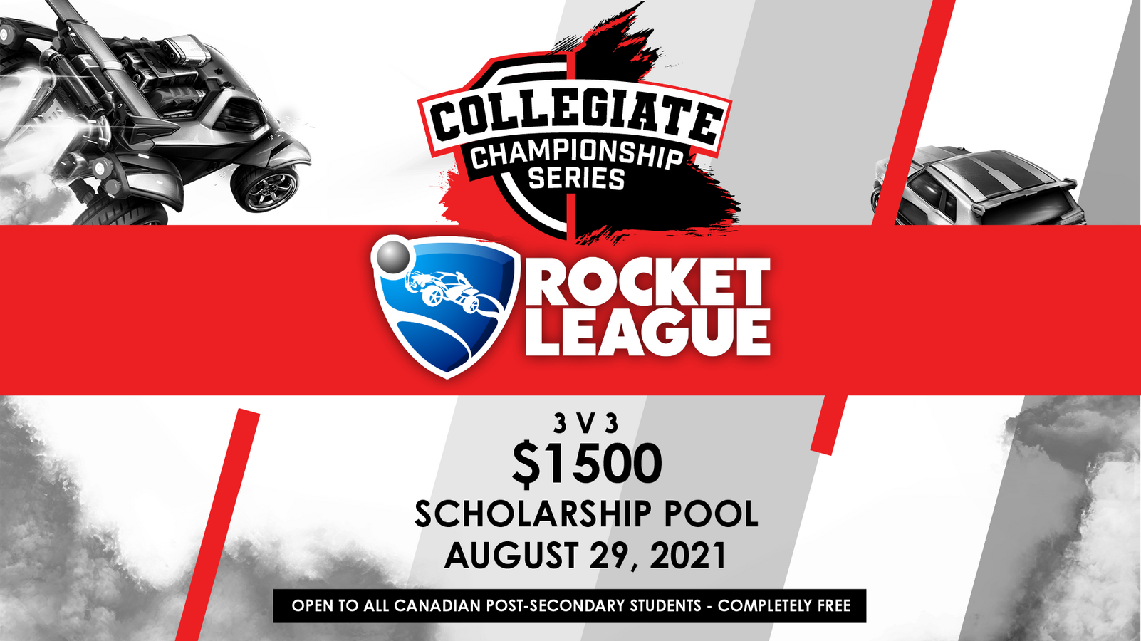 Collegiate Championship Series - RL social promo graphic