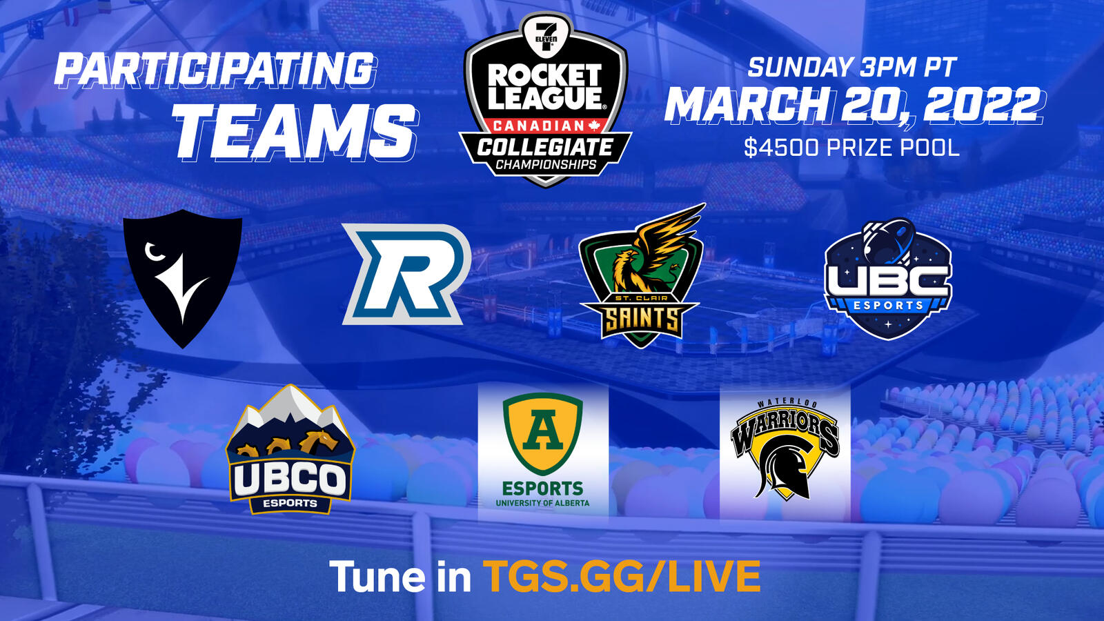 7-Eleven Rocket League Collegiate - Participating schools