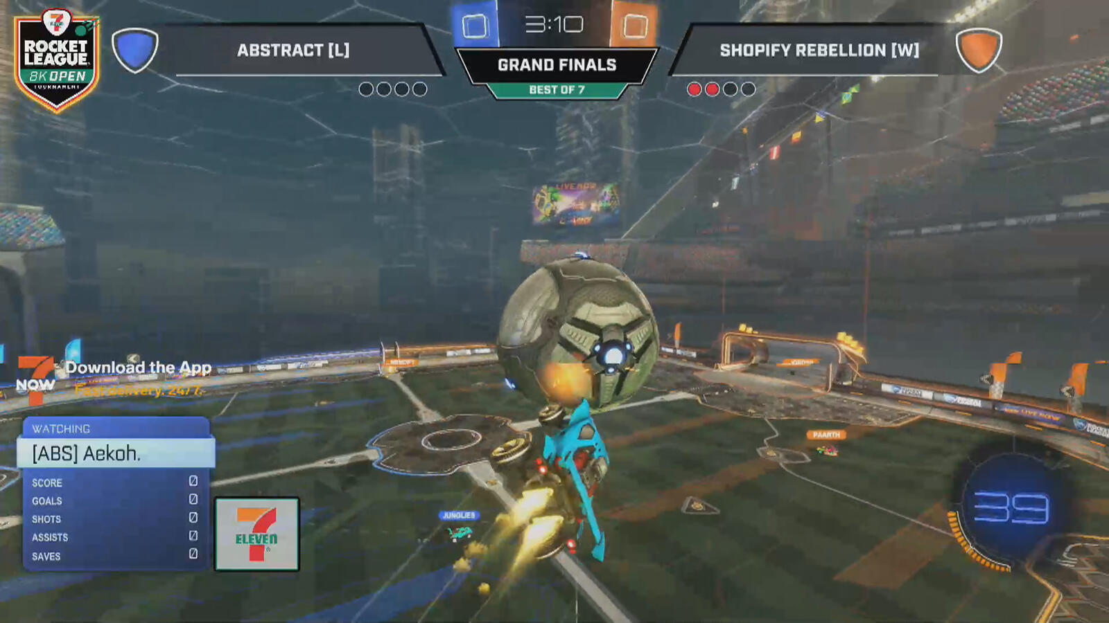 7-Eleven Rocket League 8K Open - Gameplay overlay
