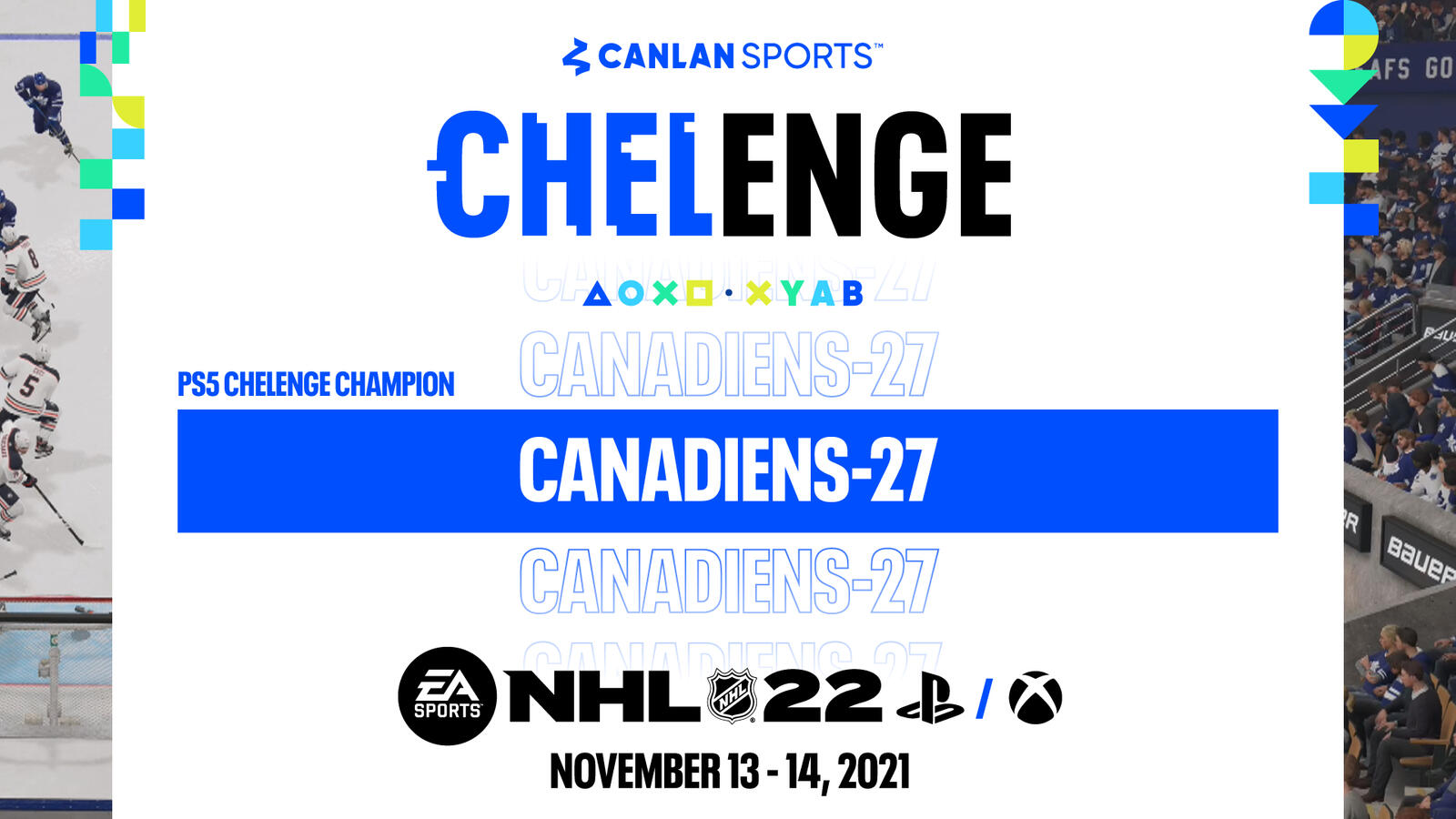 Canlan Chelenge - Champion social graphic