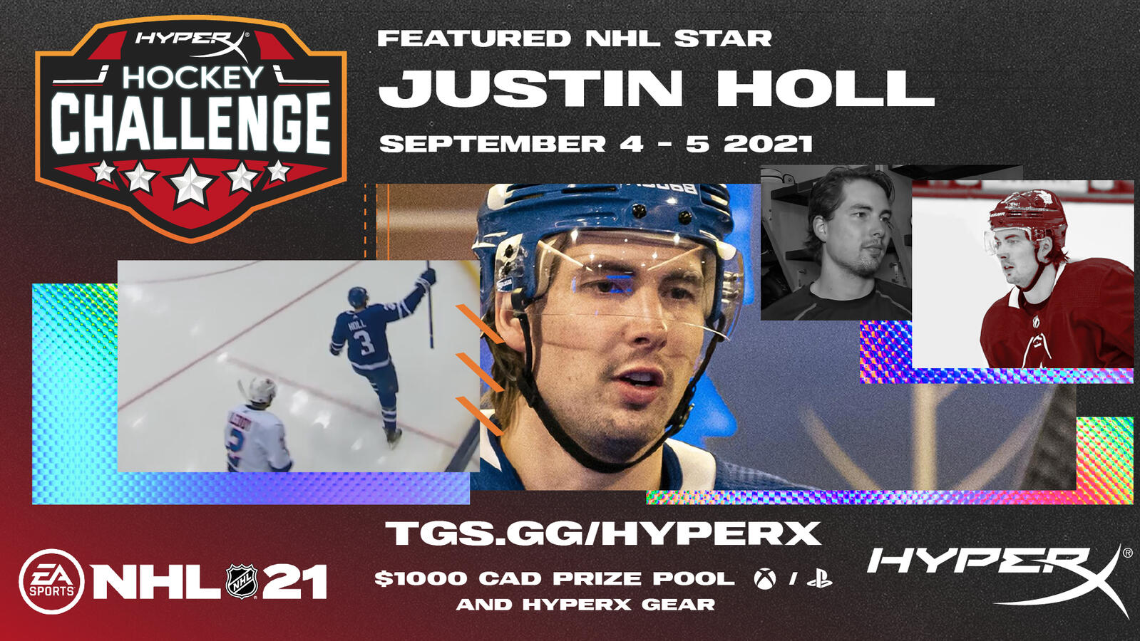 HyperX Hockey Challenge - Featured NHL star social graphic