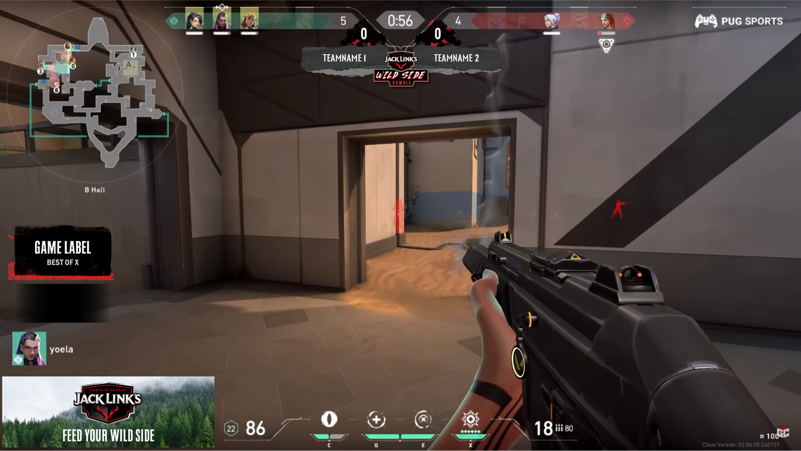 Jack Link's Wild Side Rumble - Valorant gameplay overlay