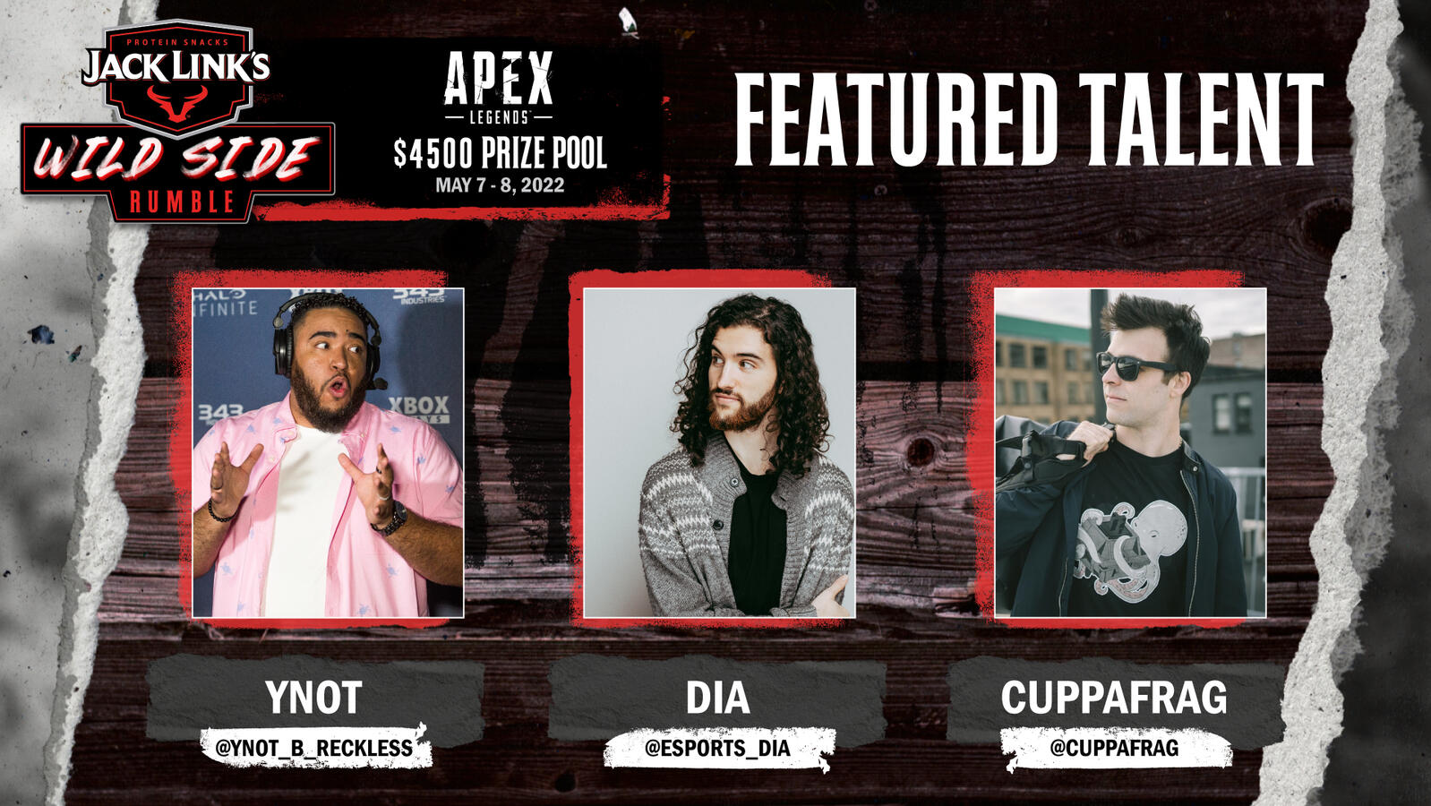 Jack Link's Wild Side Rumble - Apex Legends ft. talent social graphic