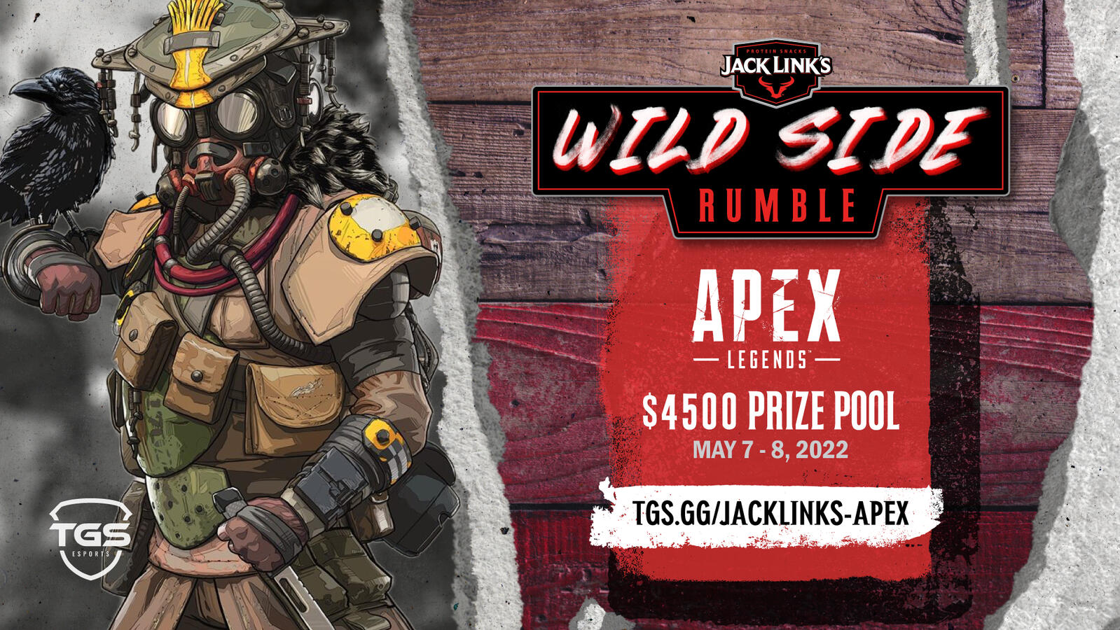 Jack Link&#39;s Wild Side Rumble - Apex Legends social promo graphic