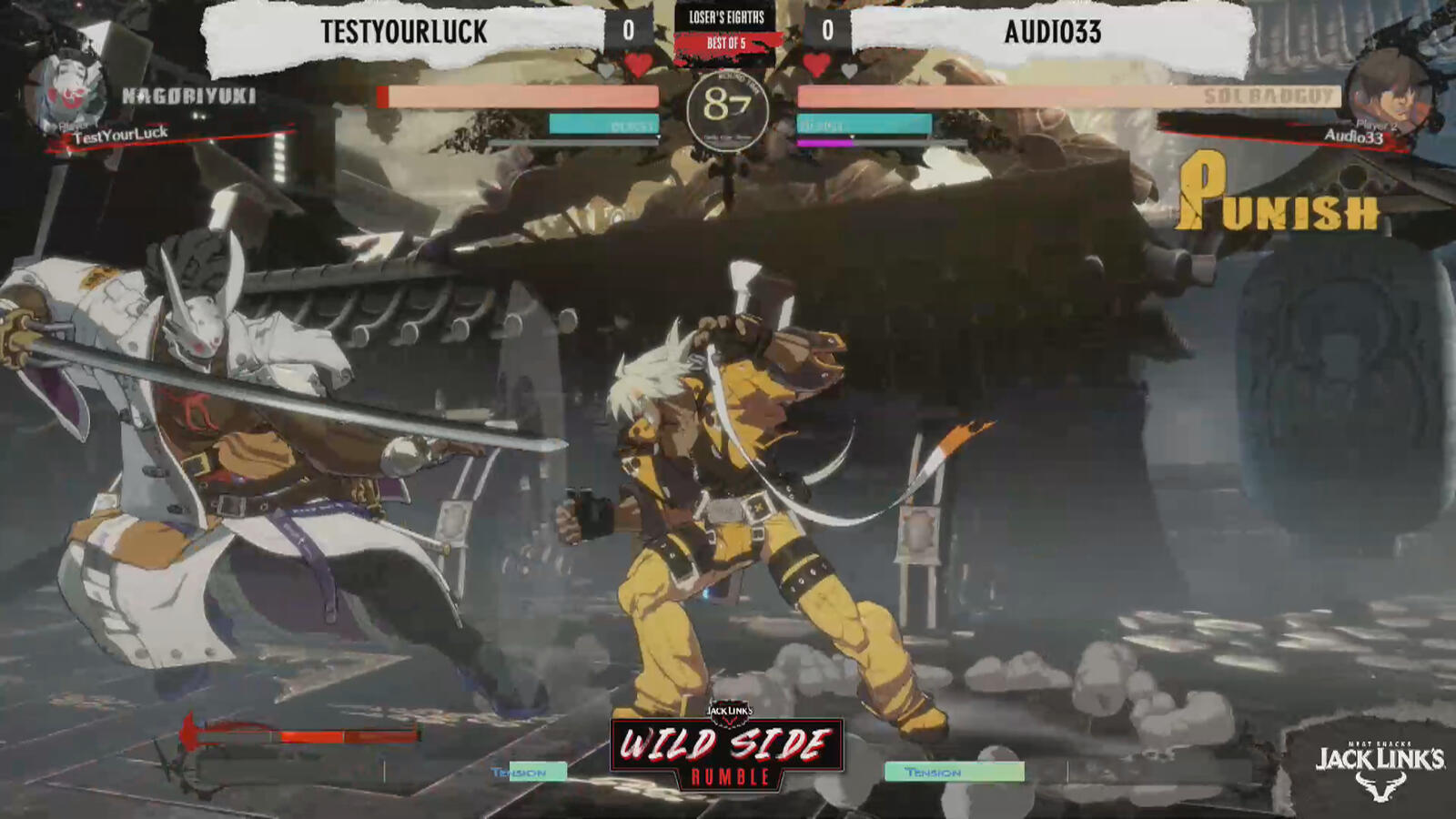 Jack Link&#39;s Wild Side Rumble - Guilty Gear Strive gameplay overlay