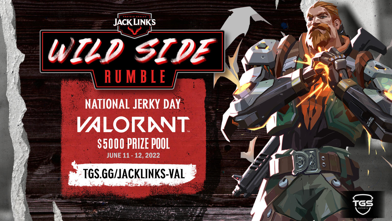 Jack Link&#39;s Wild Side Rumble - Valorant social promo graphic
