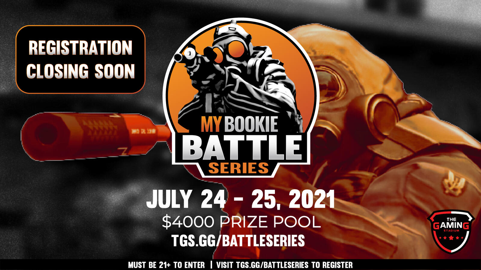 MyBookie Battle Series - Reg closing social promo graphic