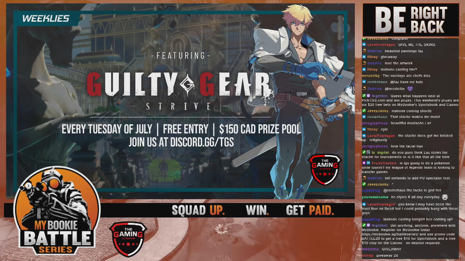 MyBookie Battle Series - Be right back stream assets