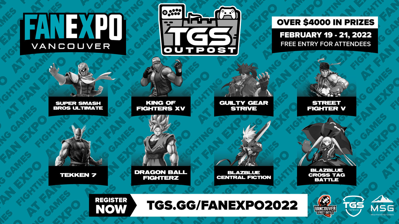 TGS Outpost - FanExpo 2022 games lineup graphic