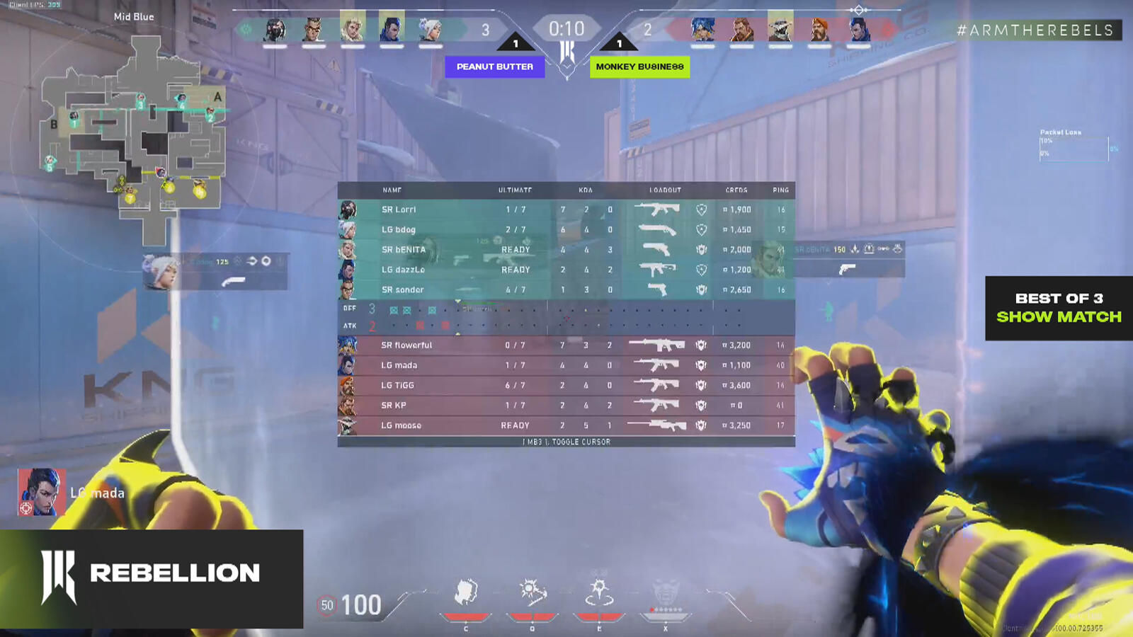 Shopify Rebellion Valorant - Leaderboard + Overlay